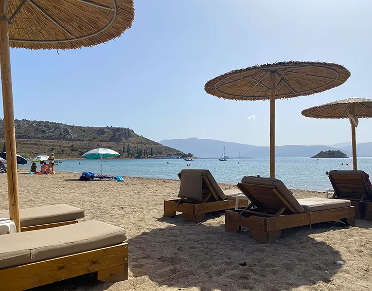 Karathona Beach in Nafplio
